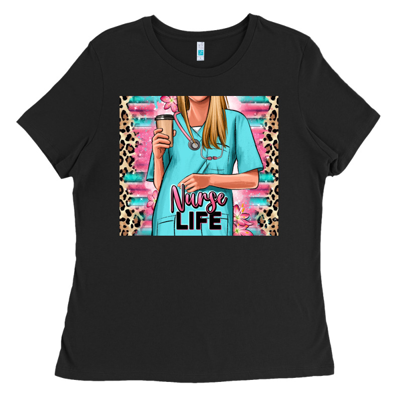 Nurse Life Blonde Woman Ladies Tee by RanaPortraitStore | Teevron