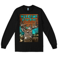 Black Western Buck Deer Garden Long Sleeve Tee - LillyAllenDesigns