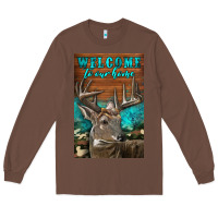 Chestnut Western Buck Deer Garden Long Sleeve Tee - LillyAllenDesigns