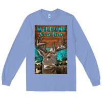 Colony Blue Western Buck Deer Garden Long Sleeve Tee - LillyAllenDesigns