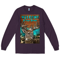 Plum Western Buck Deer Garden Long Sleeve Tee - LillyAllenDesigns