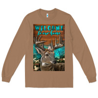 Toasted Coconut Western Buck Deer Garden Long Sleeve Tee - LillyAllenDesigns