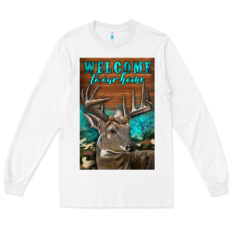 Western Buck Deer Garden Long Sleeve Tee by LillyAllenDesigns | Teevron