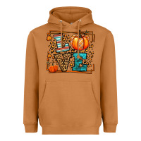 Meerkat Fall Autumn Leopard Love Pumpkin Heavyweight Hoodie - LillyAllenDesigns