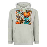 Moon Dust Fall Autumn Leopard Love Pumpkin Heavyweight Hoodie - LillyAllenDesigns