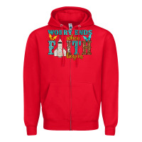 Red worry ends when faith begins Zipper Hoodie - NancyCooperArtShop