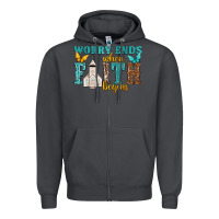 Smoke worry ends when faith begins Zipper Hoodie - NancyCooperArtShop