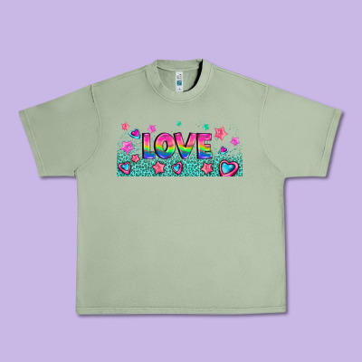 Lgbt Love With Hearts And Stars Urban Heavy Tee Designed By Adodesignshop
