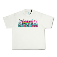 Pistachio lgbt love with hearts and stars Urban Heavy Tee - AdoDesignShop