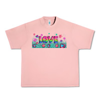 Salmon lgbt love with hearts and stars Urban Heavy Tee - AdoDesignShop
