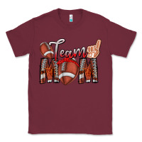 Burgundy team mom Classic Tee - CowhideDigitalArt