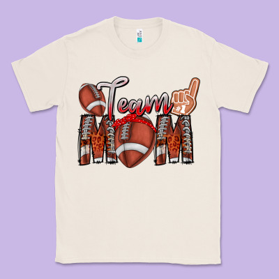 Team Mom Classic Tee Designed By Cowhidedigitalart