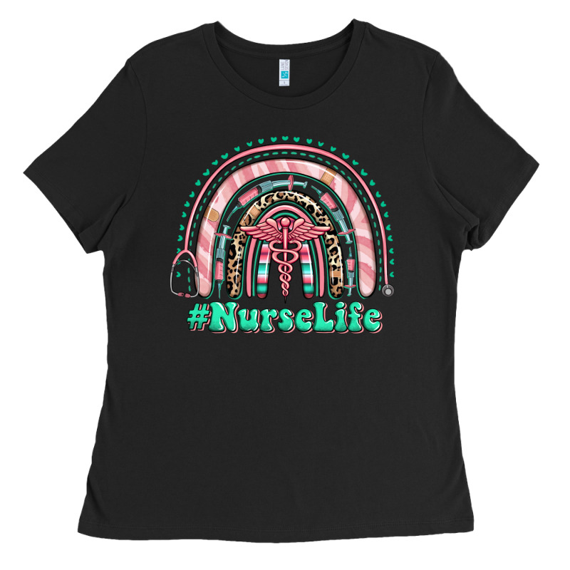 Nurse Life Rainbow Ladies Tee by RanaPortraitStore | Teevron