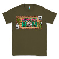Army Green soccer mom with ball and cactus and serape licanse plate Classic Tee - Artiststas