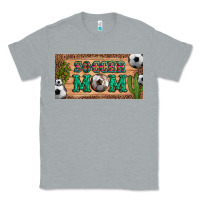 Heather Grey soccer mom with ball and cactus and serape licanse plate Classic Tee - Artiststas