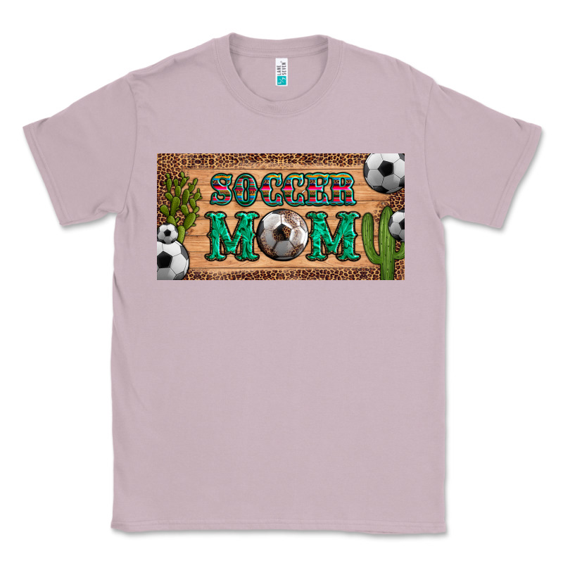 Soccer Mom With Ball And Cactus And Serape Licanse Plate Classic Tee by Artiststas | Teevron