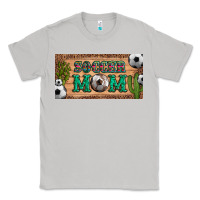 Moon Dust soccer mom with ball and cactus and serape licanse plate Classic Tee - Artiststas