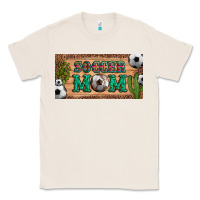 Natural soccer mom with ball and cactus and serape licanse plate Classic Tee - Artiststas