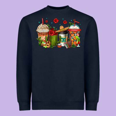 Cinco De Mayo Coffee Cups Heavyweight Sweatshirt Designed By Jasminsmagicworld