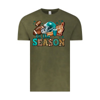 Vintage Olive tis the season american football Vintage Tee - Jasminsmagicworld