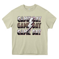 Mossy game day game day volleyball lightning bolt Heavy Core Tee - Zillion Design Studio