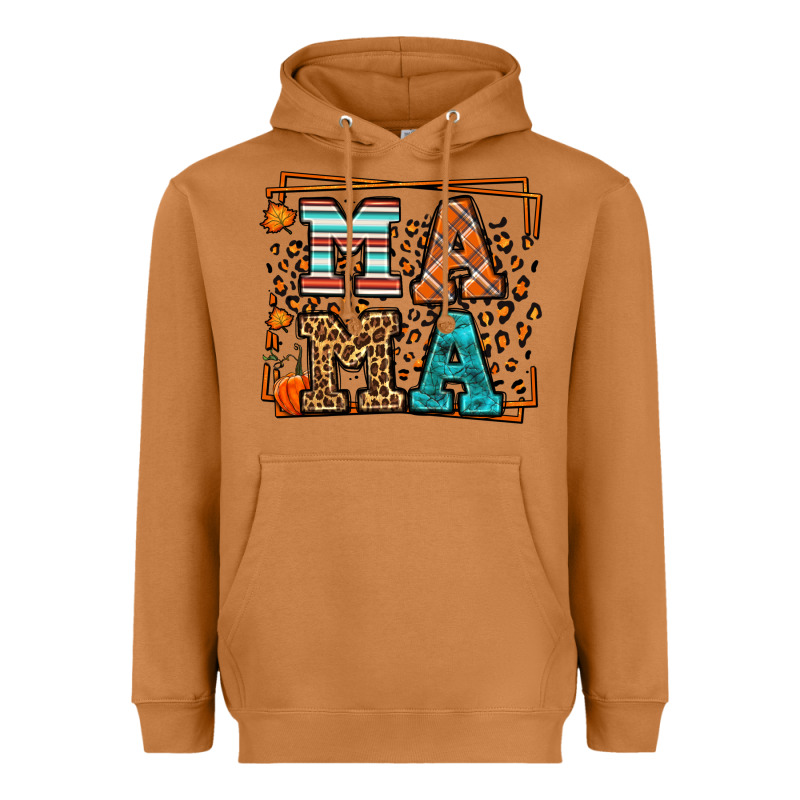Fall Autumn Leopard Mama Heavyweight Hoodie by LillyAllenDesigns | Teevron