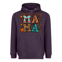 Plum Fall Autumn Leopard Mama Heavyweight Hoodie - LillyAllenDesigns