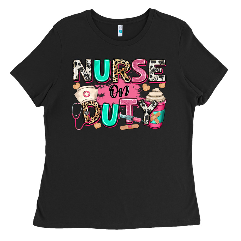 Nurse On Duty Ladies Tee by RanaPortraitStore | Teevron