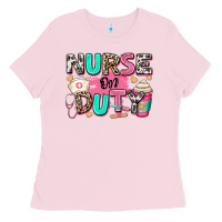 Bubblegum Pink nurse on duty Ladies Tee - RanaPortraitStore