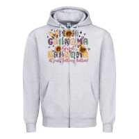 Heather Grey mom grandma great grandma it just keeps getting be Zipper Hoodie - MaliasSmallBusiness