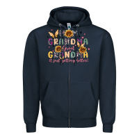 Navy mom grandma great grandma it just keeps getting be Zipper Hoodie - MaliasSmallBusiness