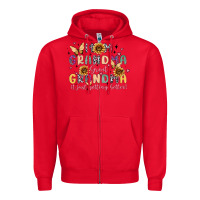 Red mom grandma great grandma it just keeps getting be Zipper Hoodie - MaliasSmallBusiness