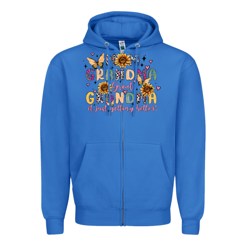 Mom Grandma Great Grandma It Just Keeps Getting Be Zipper Hoodie by MaliasSmallBusiness | Teevron