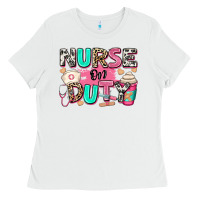 White nurse on duty Ladies Tee - RanaPortraitStore