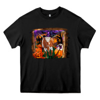 Black longhorn cow halloween Heavy Core Tee - RanaPortraitStore