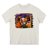 Cream longhorn cow halloween Heavy Core Tee - RanaPortraitStore