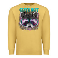 Antique Gold cute but feral Premium Sweatshirt - Artiststas