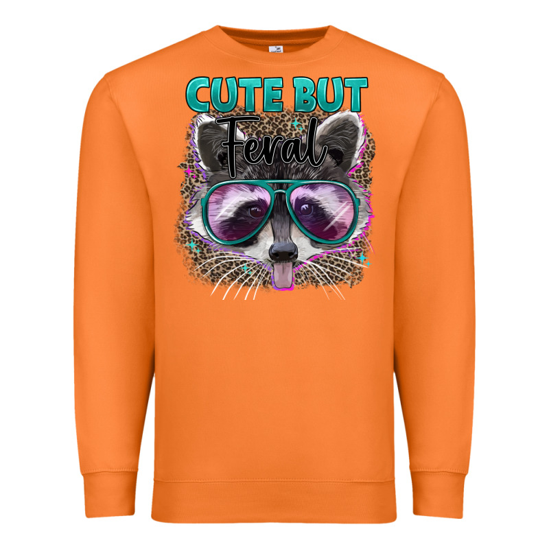 Cute But Feral Premium Sweatshirt by Artiststas | Teevron