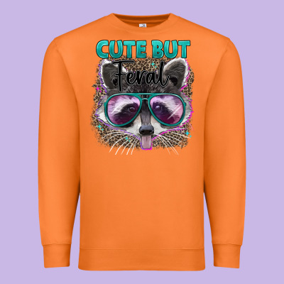 Cute But Feral Premium Sweatshirt Designed By Artiststas
