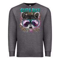 Charcoal Heather cute but feral Premium Sweatshirt - Artiststas