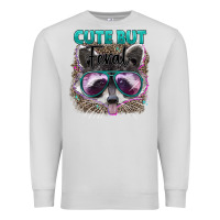 Dove Grey cute but feral Premium Sweatshirt - Artiststas