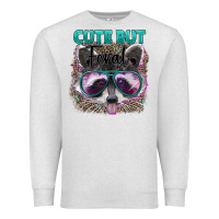 Oatmeal Heather cute but feral Premium Sweatshirt - Artiststas