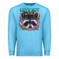 Ocean Blue cute but feral Premium Sweatshirt - Artiststas