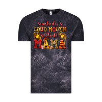 Cloud Black somebody's loud mouth softball mama Vintage Tee - Jasminsmagicworld