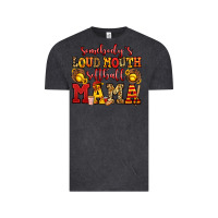 Vintage Black somebody's loud mouth softball mama Vintage Tee - Jasminsmagicworld