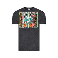Vintage Black racing brushstroke Vintage Tee - AdoDesignShop