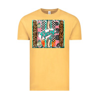 Vintage Mustard racing brushstroke Vintage Tee - AdoDesignShop