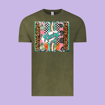 Racing Brushstroke Vintage Tee Designed By Adodesignshop