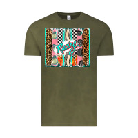 Vintage Olive racing brushstroke Vintage Tee - AdoDesignShop