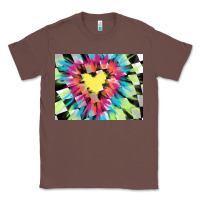 Chestnut tie dye hearth shaped race flag background 3200x2400 Classic Tee - AdoDesignShop
